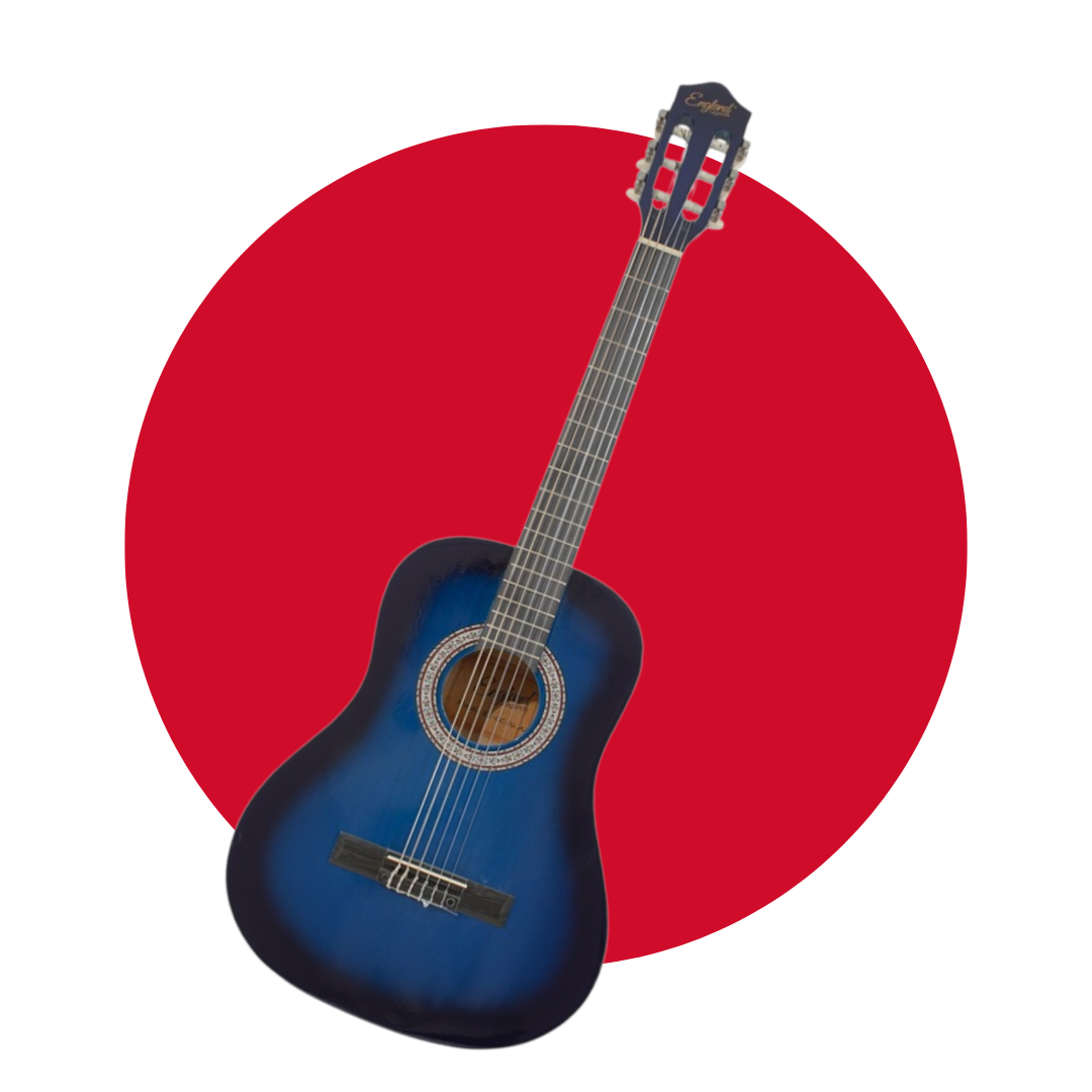 GUITARRA CLASICA 36" COLOR AZUL ENGLAND LEGENDS