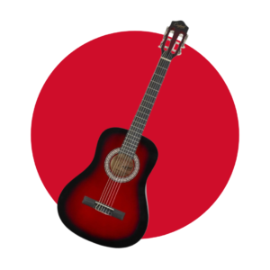 GUITARRA CLASICA 36" COLOR ROJO ENGLAND LEGENDS