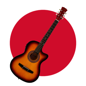 GUITARRA ELECTROACUSTICA ESCALA 38" COLOR AMARILLA ENGLAND LEGENDS