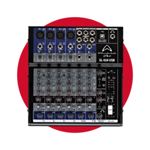 SL424USB Mezclador Analógico 8 canales multientrada WHARFEDALE SL424USB