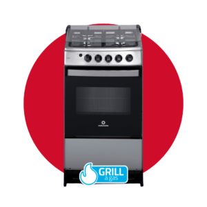 COCINA INDURAMA BILBAO 4 QUEMADORES CON GRILL 20"
