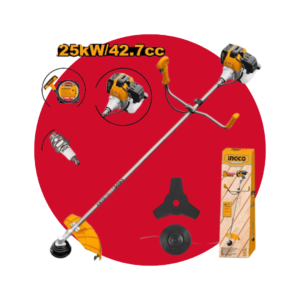 Cortabordes y desbrozadora de gasolina