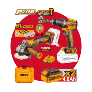 COMBO AMOLADORA + TALADRO INGCO