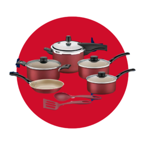 JUEGO OLLA TRAMONTINA 7PCS