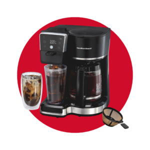 Cafetera programable Hamilton Beach bidireccional para café frío/caliente