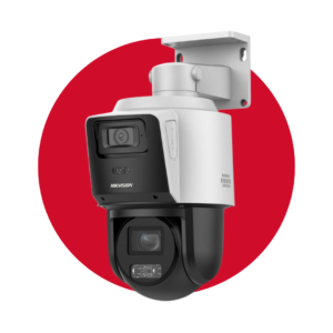 Cámara de red Hikvision PTZ 4MP+4MP 4X POE TandemVu