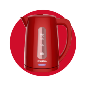 Hervidor Eléctrico Prima Rojo 1.7L 1500W