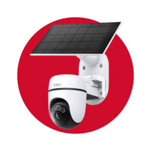 Kit de cámara de seguridad Tp-Link con movimiento horizontal y vertical alimentado por energía solar