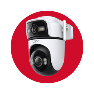 Cámara de Seguridad Inteligente Tapo de Exterior con Doble Lente 360º