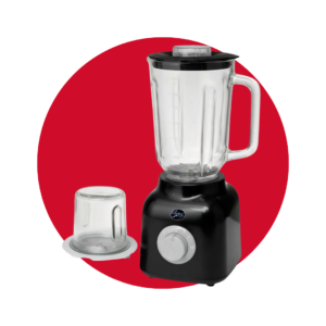LICUADORA E-LIFE 2EN1 NEGRA 400W