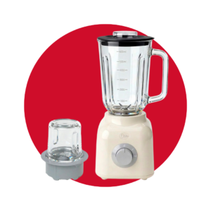LICUADORA E-LIFE 2EN1 CREMA 400W