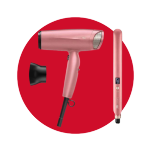 Secador y Plancha Conair InfinitiPRO Pink Radiance Boost con Tecnología Nano-Quartz