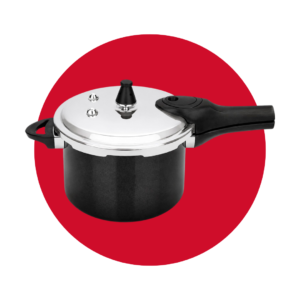OLLA PRESION PRIMA 5.5LT ALUMINO NEGRO