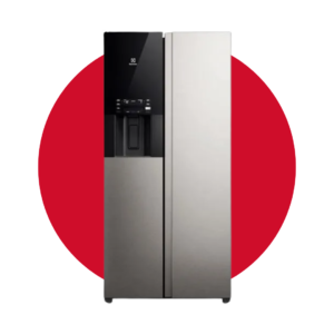 ERS48F3Q4DS Refrigeradora Side by Side Electrolux 481L Autosense Dispensador de agua y hielo Gris