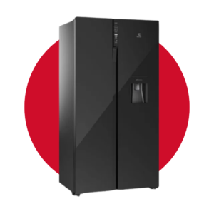 ERSB54N6WXB Refrigeradora Electrolux side by side 522L inverter autosense con dispensador de agua
