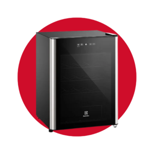 ERWV24W6MWB Vinera Electrolux One Door Frost 24 botellas Black