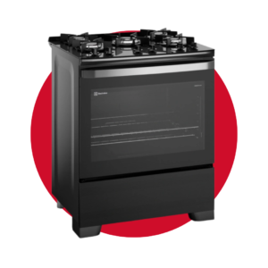 F5EGB Cocina Electrolux Experience 5 Quemadores PerfectCook con VaporBake Negra