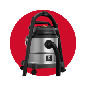Aspiradora Agua y Polvo Electrolux 1800W 20L Función Soplado Acero Inoxidable GT20I