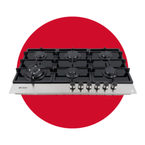 F6-B90L2BAWO ENCIMERA USAIR 6 QUEMADORES 90CM