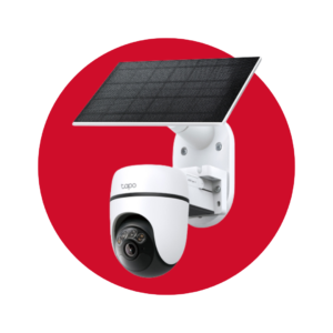 Kit de cámara de seguridad Tapo Pan/Tilt alimentado por energía solar