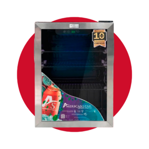 AS-70UEL-F MINIBAR VITRINA AMERICAN STAR 70 LITROS
