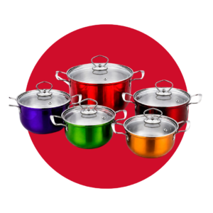ZB-TG-3 SET DE OLLA ALUMINIO 10 PIEZAS
