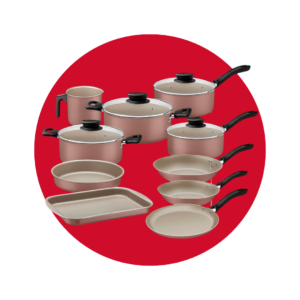 OLLA TRAMONTINA BATERIA X10 PIEZAS