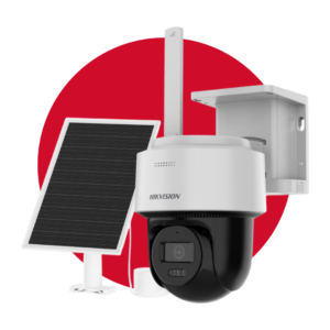 Cámara Hikvision PT 4G con panel solar de 4MP