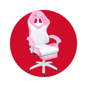 SILLA GAMER JB ELECTRONICS ROSA/BLANCO