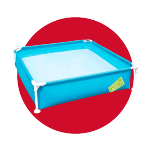 56217909524 (1) PISCINA CUADRADA TUBULAR BESTWAY 122X122X30.5CM