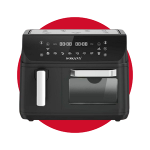 SK-10060 FREIDORA DE AIRE SOKANY DOBLE CANASTA 4L+8.5L