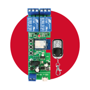 TEC-TYWB-2CH INTERRUPTOR/CONTROLADOR INTELIGENTE 2 CANALES WIFI + RF CON CONTROL REMOTO