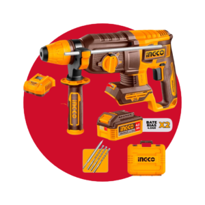 UCRHLI262085 (1) Rotomartillo INGCO 2.5J 0-1100RPM incluye accesorios